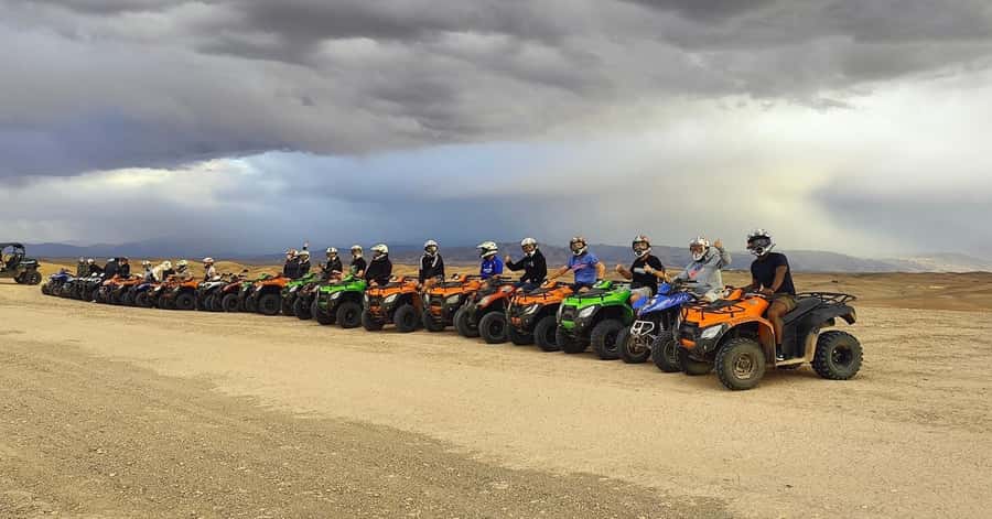 Half day Quad biking at Agafay Desert - Getting comfortable on the quad
