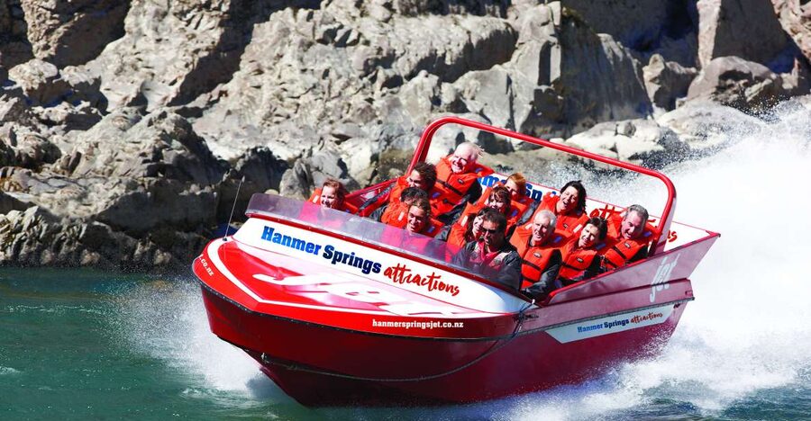 Hanmer Springs Jetboat & Quad Bike Combo - Jetboating through the Waiau River Gorge
