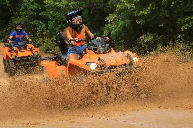 Hidden Cenote Swim & ATV Jungle Adventure with Transportation - Riding a Can-Am Outlander Through the Forest