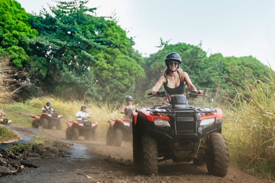 Holualoa: Polynesian Culture ATV Tour - From coffee rows to Rainbow Eucalyptus