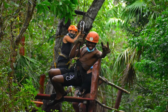 Horseback, ATV´s, Ziplines, Cenote, Hanging bridge Lunch and Round Trip Included - Ziplines and hanging bridges above the trees