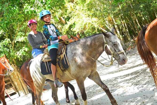 Horseback riding and ATV in the jungle, Ziplines, Cenote & Lunch - A practical jungle combo near Puerto Morelos