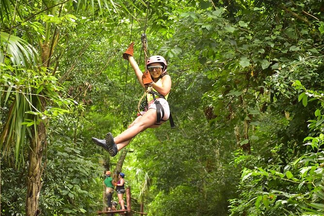 Horseback Riding + ATV + Cenote + Zip-Line from Cancun and Playa del Carmen - Zip lines with active guide assistance