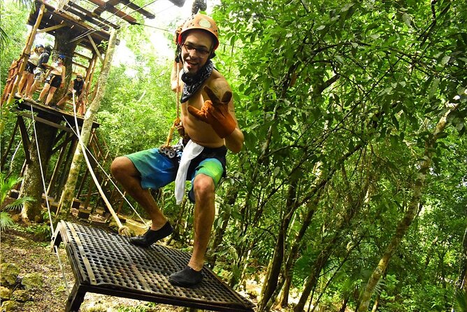 Horseback Riding + ATV + Cenote + Zip-Line from Cancun and Playa del Carmen - Cooling off in a Mayan cenote