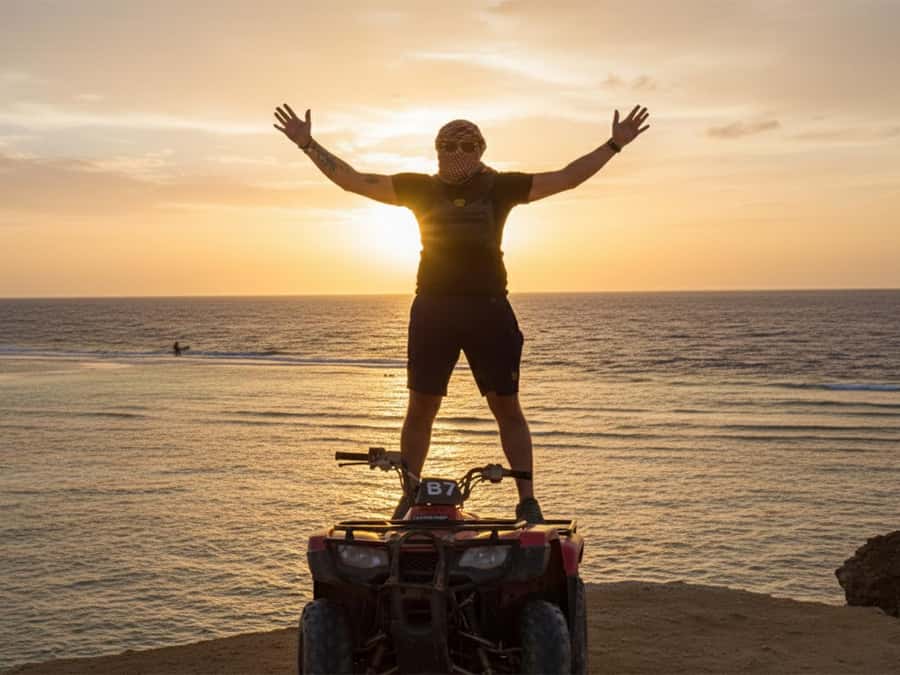 Hurghada: Morning Quad Bike & ATV Adventure Along a Red Sea - At the quad base, safety comes first