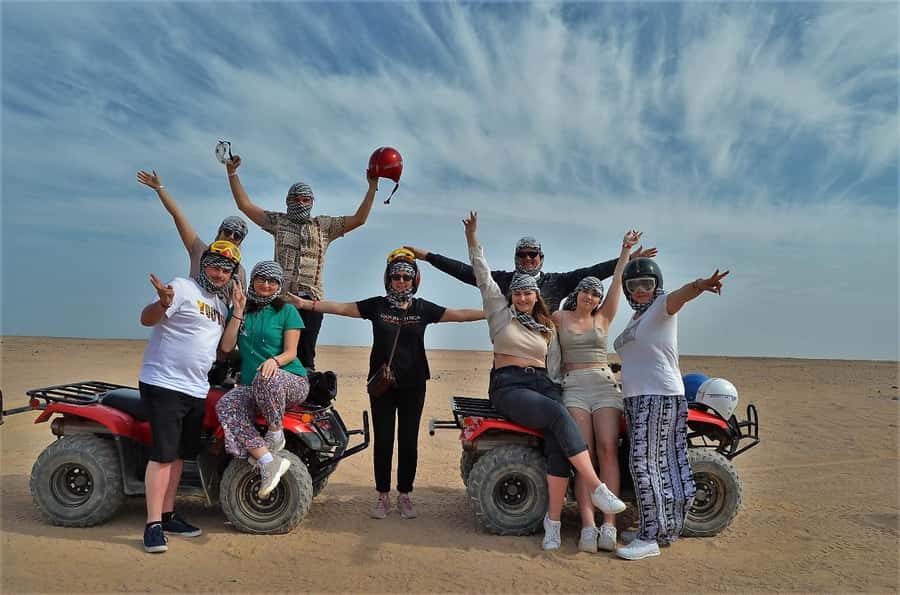 Hurghada: Quad and Buggy Safari with Dinner and Show - The 30-minute quad bike ride