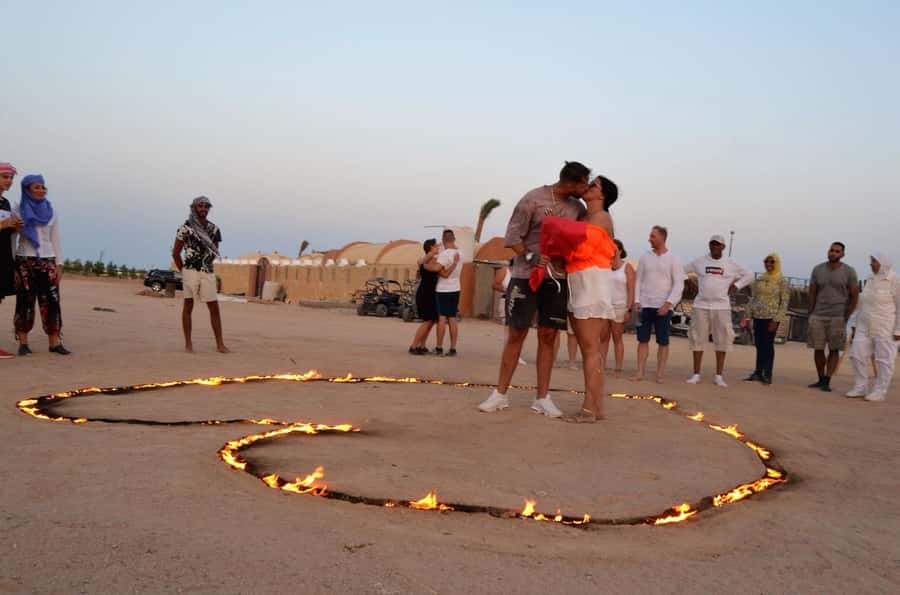 Hurghada: Quad Bike and Camel Ride with Dinner and Show - Tea, bread, and a short camel ride