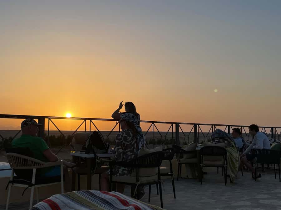 Hurghada: Quad Bike and Camel Ride with Dinner and Show - Dinner with rice, chicken, salads, and fruit