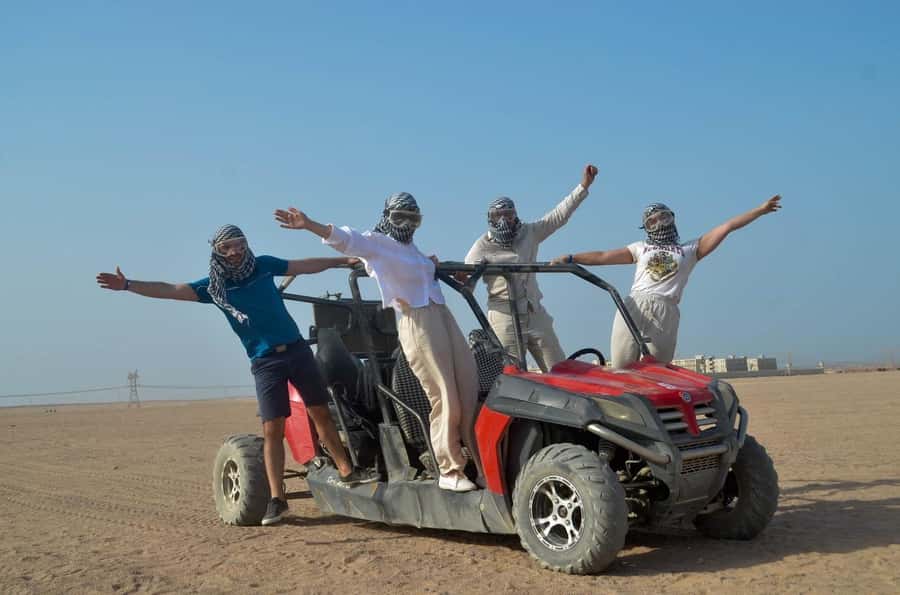 Hurghada: Quad Bike, Buggy, and Camel Ride & Bedouin Village - Quad biking for 30 minutes across the desert