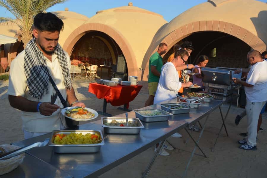 Hurghada: Quad Bike, Buggy, Jeep Safari, Camel Ride & Dinner - Seeing bread, herbs, and everyday Bedouin customs