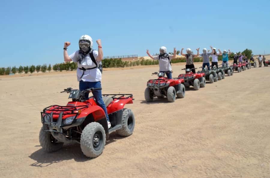 Hurghada: Red Sea Desert Quad Biking Tour & Sand Mountain - The return ride and hotel drop-off