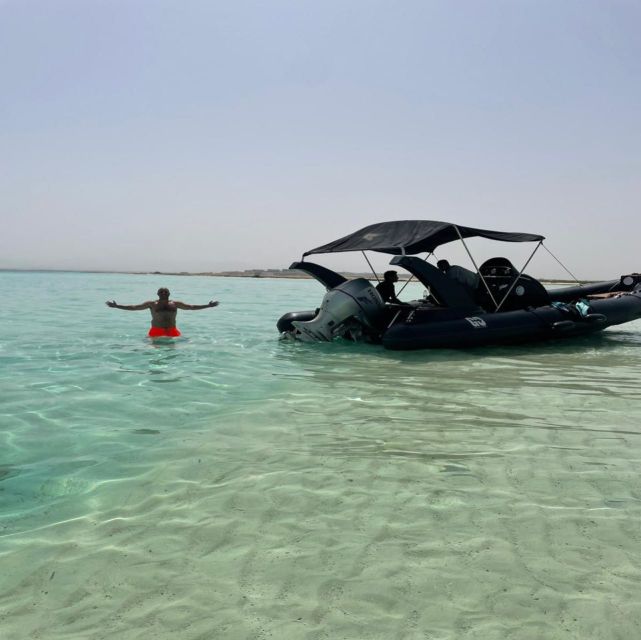 Hurghada: Safari ATV Quad & Speedboat to Orange bay island - Transfer to the marina and the fast boat south