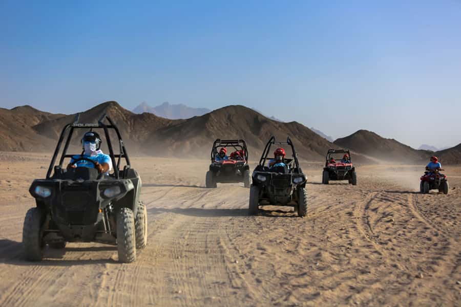 Hurghada: Sunset Desert Safari by Dune Buggy - Getting ready at the desert base