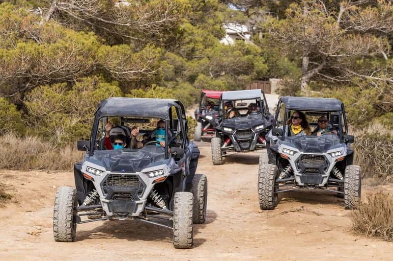 Ibiza: Guided Buggy Tour with Beach Stops - The road to Cala Llentia and Time and Space