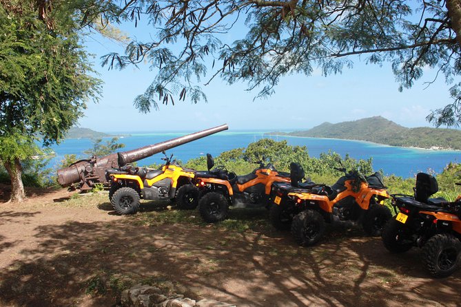 Island Tour & Getaway on the Bora Bora Mountains by Quad / ATV - The family land, fruit, and coconut bread