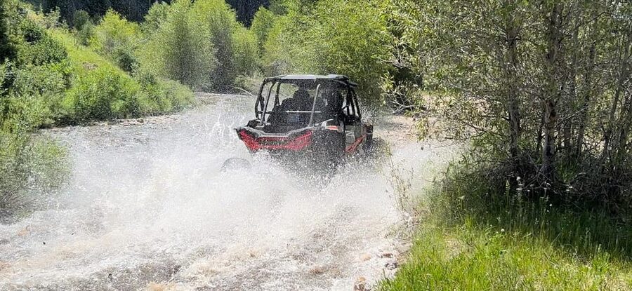 Jackson Hole: Togwotee Mountain Lodge UTV Rental - Togwotee Overlook and views toward the Tetons