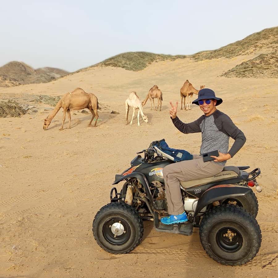 Jeddah Desert Safari: Quad Biking, Camel Farm & Sunset Views - A short tea stop before the drive home