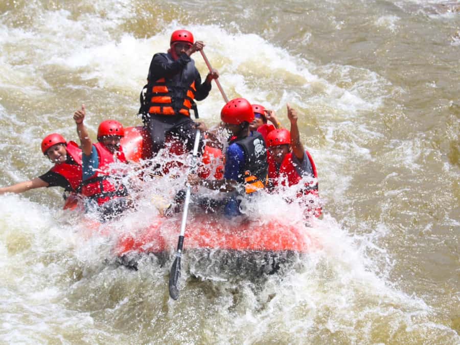 KhaoLak:ATV, ZipLine, & Rafting Adventure Monkey Cave Temple - Song Phraek River rafting: the day’s main event