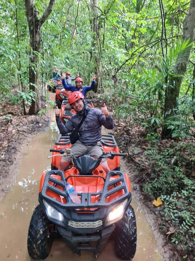 KhaoSok: Green Trails ATV Safari in Khao Sok - The Palm Forest Viewpoint