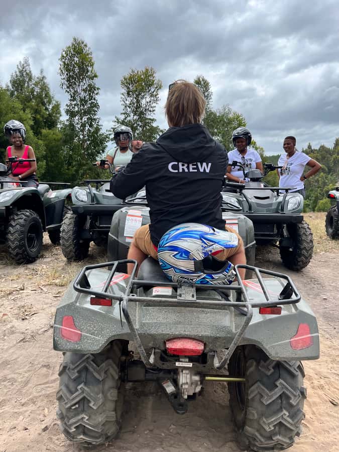 Knysna: Guided Quad Bike Tour in the Forest - One hour among pine and indigenous trees