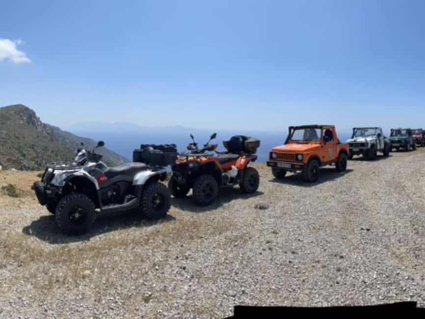Kos: Guided Jeep or Quad Off-Road Tour with Drinks and Lunch - Drinks, snacks, and gyros at the finish