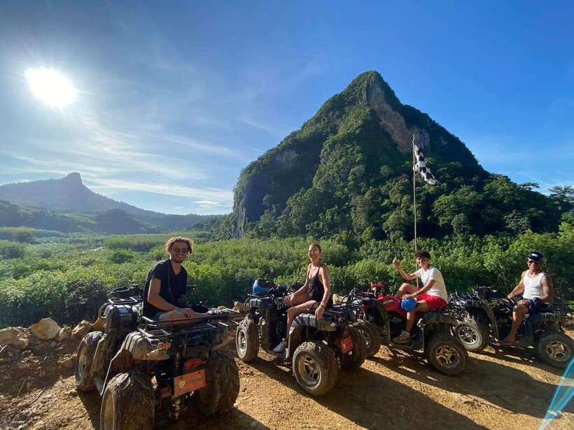 Krabi ATV Extreme Experience with Transfer and Adventure - Getting fitted for the ATV ride