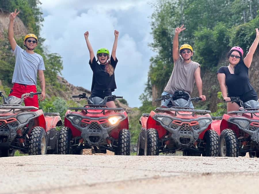 Krabi Elephant bathing and Atv adventure (30min/30min) - Riding a 200cc automatic ATV for 30 minutes