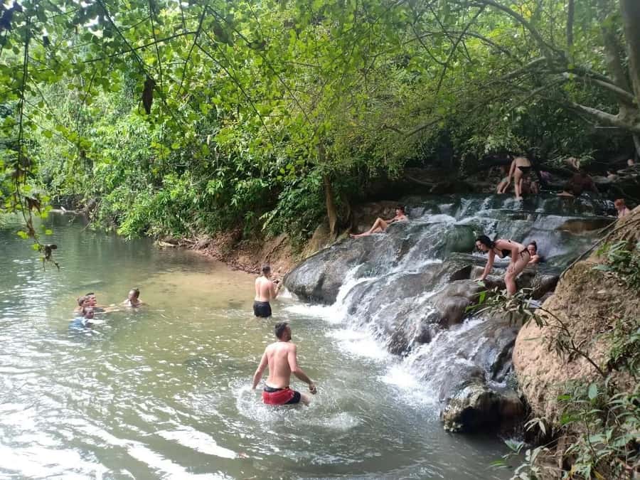 Krabi: Emerald Pool and Hot Spring Waterfall with ATV Riding - The optional-feeling Blue Pool moment