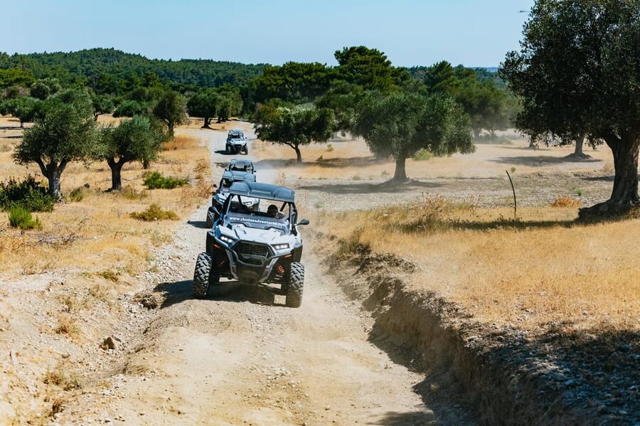 Kremasti: Rhodes 4x4 Buggy Off-Road Tour - Getting used to the RZR before the rough tracks