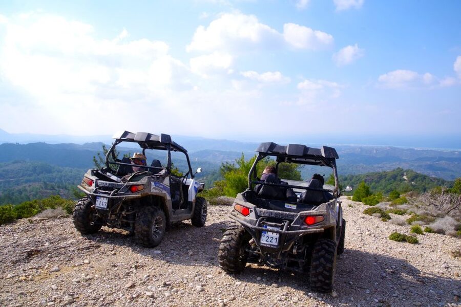 Kremasti: Rhodes 4x4 Buggy Off-Road Tour - The farm stop and a taste of rural Rhodes