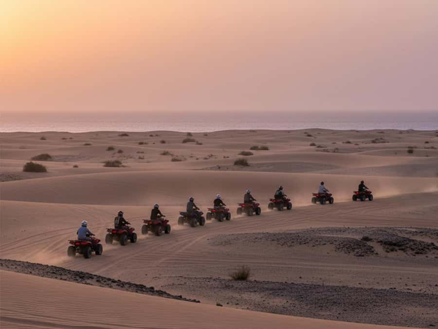 Makadi Bay: 2H Quad Bike, Camel, Stargazing, Dinner & Show - The safety briefing and first test ride