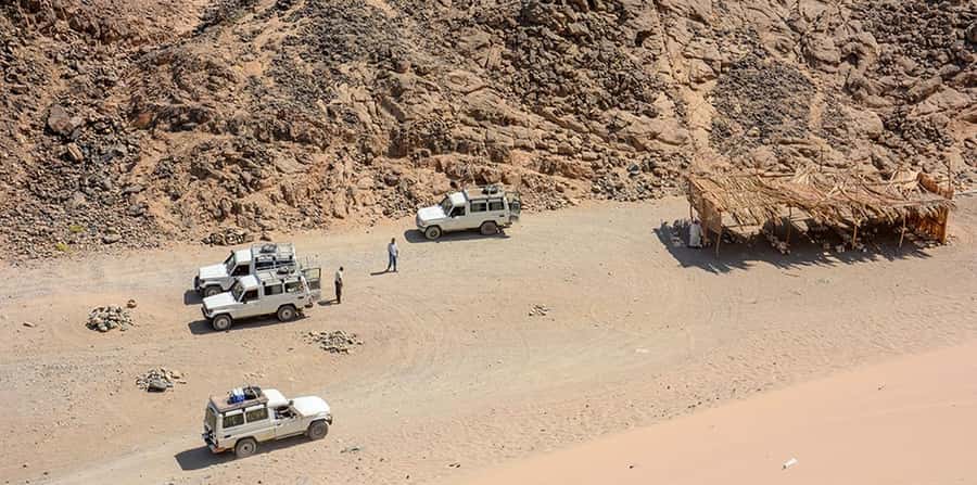 Makadi Bay: Mega Tour Jeep, ATV, Buggy, Camel, Dinner & Show - Camel riding at the Bedouin village