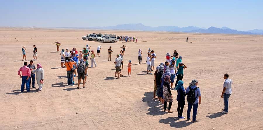 Makadi Bay: Mega Tour Jeep, ATV, Buggy, Camel, Dinner & Show - Dinner, drinks, and the Sahara Park show