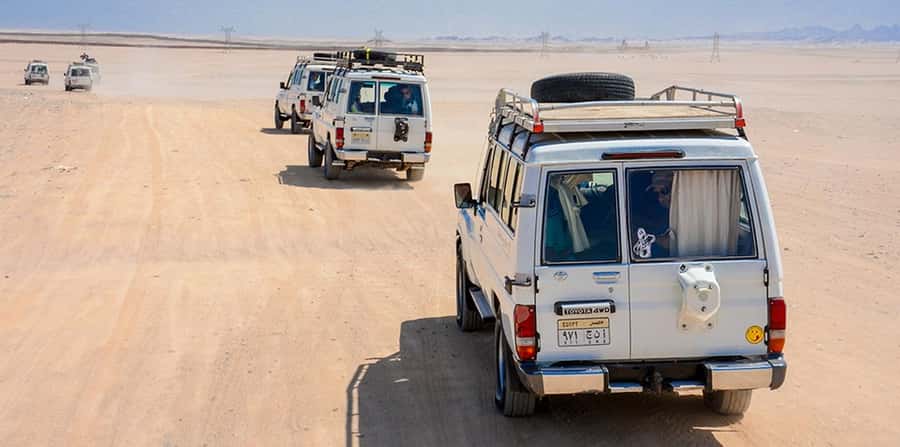 Makadi Bay: Mega Tour Jeep, ATV, Buggy, Camel, Dinner & Show - Transport, pickup, and possible extra charges