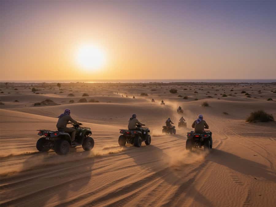 Makadi Bay: Sunrise Quad & Traditional Oriental Breakfast - The base briefing and test ride