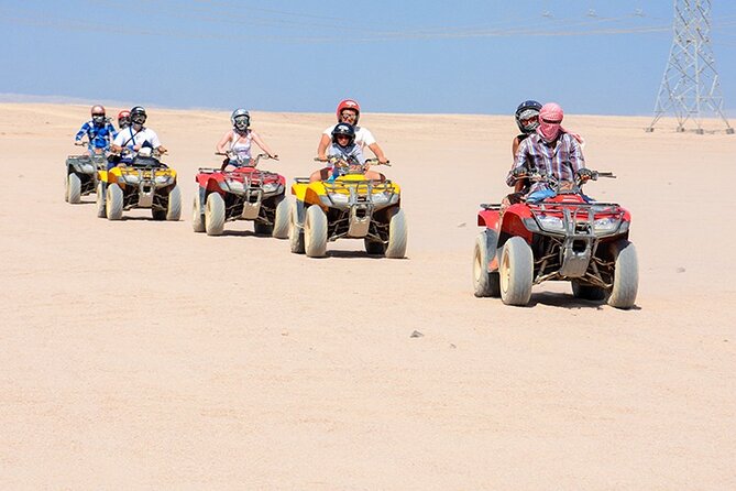 Makadi Bay: Sunset Quad & ATV Adventure & Seaview - Hotel pickup and the first hour of logistics