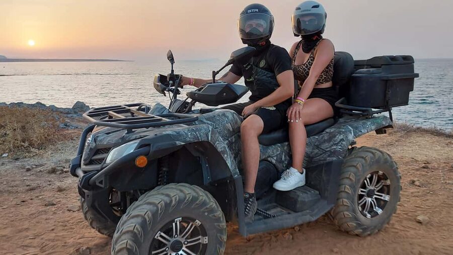 Malia: Off-Road Quad Safari Evening Tour / optional transfer - Sissi: your chance to pause by the water