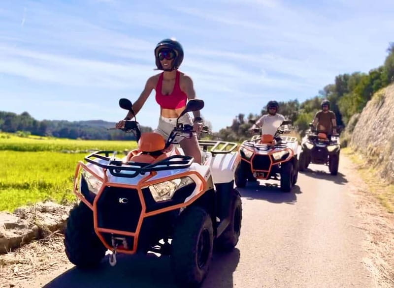 Mallorca: ATV /Quad Bike Tour - The bay, snorkeling, and optional cliff jump