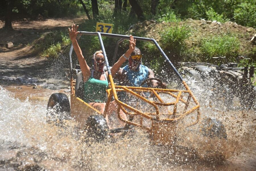 Marmaris: Buggy Safari with Water Fight & Transfer - One Hour Through Dust, Water, and Mud