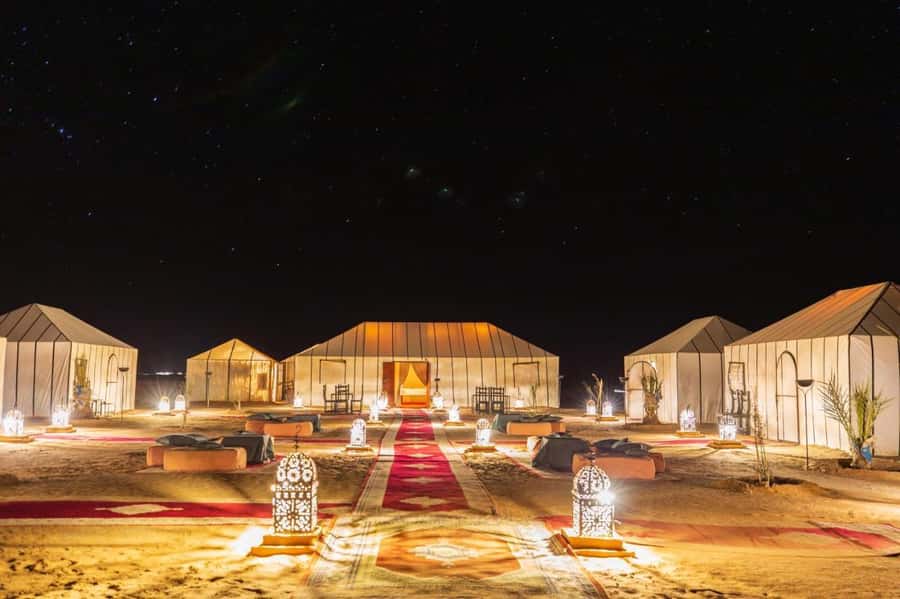 Marrakech: 3-day Exclusive Desert Luxury Tour; Quad & Camels - Standard camp or luxury tent?