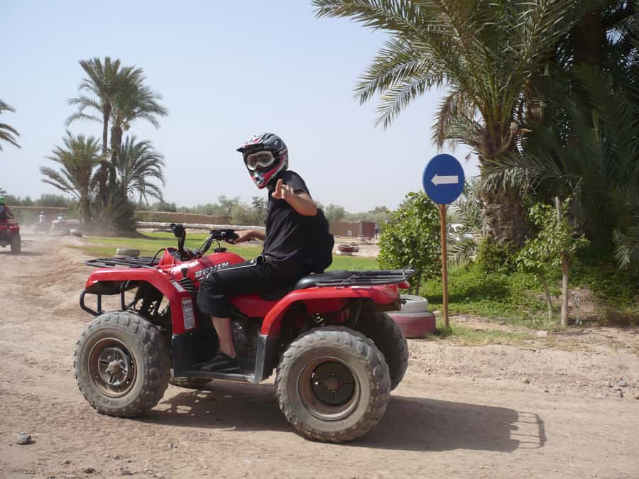 Marrakech: 3-Hour Quad Bike Adventure - Racing through palms, tracks, and dry riverbeds