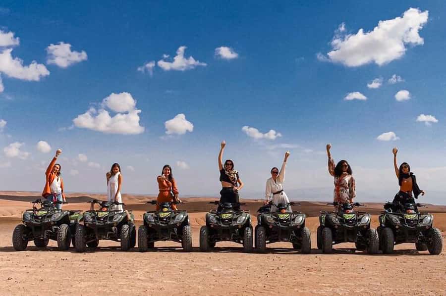 Marrakech: Agafay Desert: Camel ride Quad Bike, Dinner show - Berber music, dancing, and the fire finale