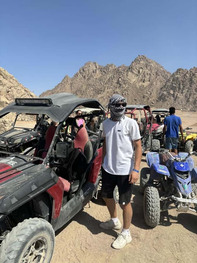 Marrakech: Agafay Desert Quad Bike & Camel Ride with Dinner - Quad biking across the open sand