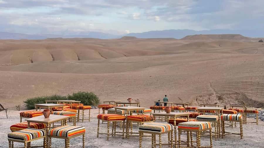 Marrakech: Agafay Desert Quad, Camel or Pool Day with Lunch - Moroccan food and mint tea give the camp its character