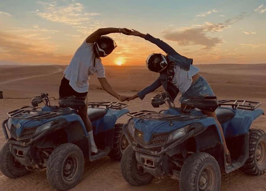 Marrakech: Agafay Desert Tour Quad bike & Dinner fire show - The fire show is the evening’s finale