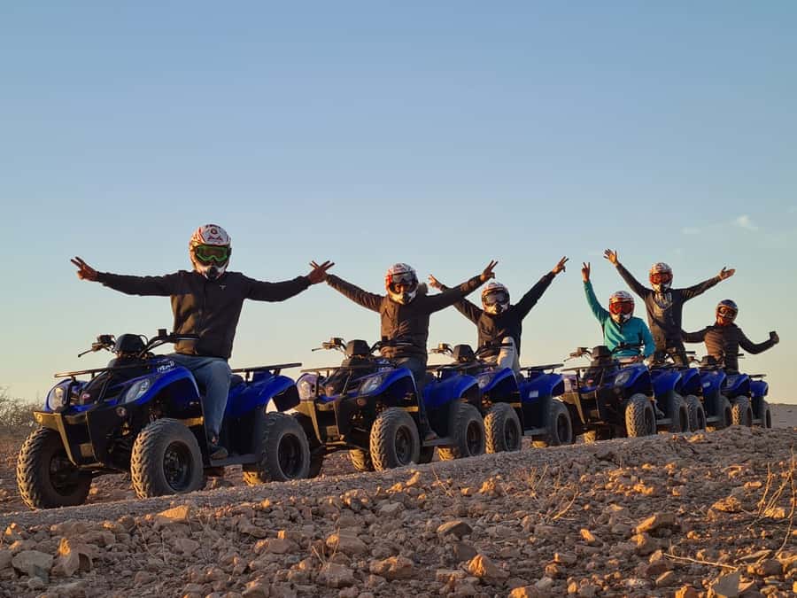 Marrakech: Desert and Palm Grove Quad Tour with Tea - Palm grove photo stop