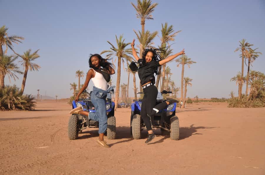 Marrakech: Desert and Palm Grove Quad Tour with Tea - Safety briefing and first ride
