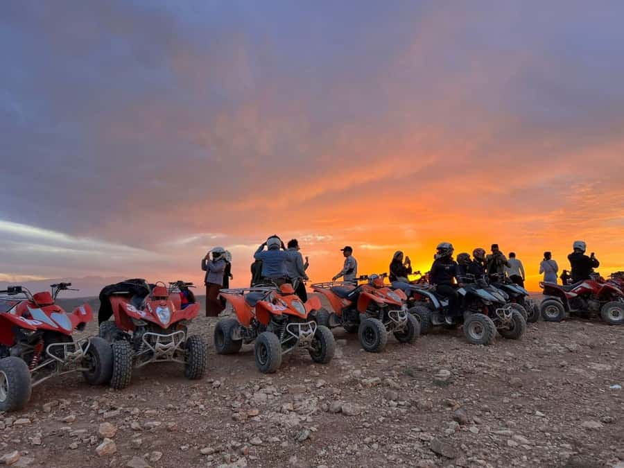 Marrakech: Desert Quad Bike Tour with Tea & Optional Dinner - Mint tea, a welcome pause, and a second ride