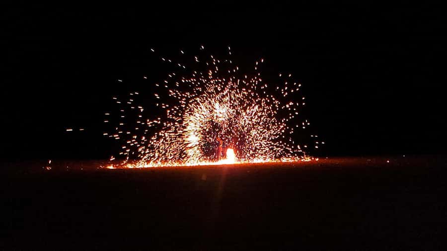 Marrakech Desert Sunset: Quad Biking, Dinner & Fire Show - Pool time with a practical warning