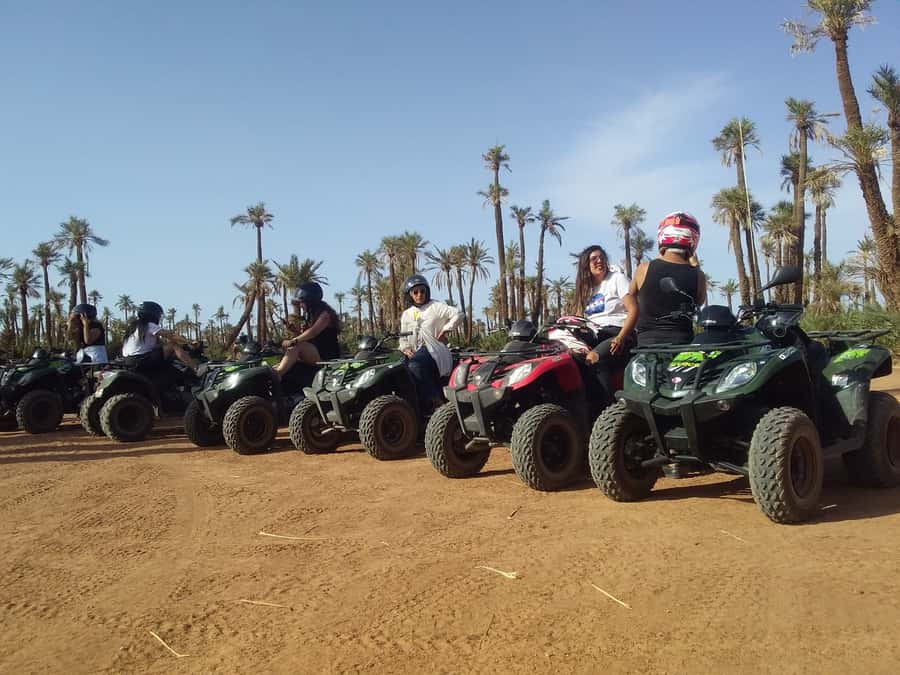 Marrakech, explore the palm grove desert by quad bike - A Moroccan tea break with mssemen
